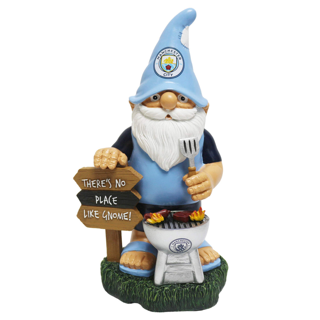 FOCO Officially Licenced Manchester City BBQ Garden Gnome Ornament