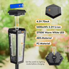 Load image into Gallery viewer, MAGGIFT 2025 Upgraded Solar Lights Outdoor Garden, 4-Pack LED Outdoor Lights Solar Powered IP65 Waterproof, Garden Ornaments for Pathway Yard Lawn Landscape Patio Decoration
