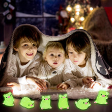 Load image into Gallery viewer, DREMISI 18 Pcs Mini Resin Luminous Pigs Fairy Garden Landscape Aquarium Decoration Potted Plant Decoration Glow in the Dark Miniature Figurines Ornament for DIY Garden Dollhouse Christmas (Light Pink)
