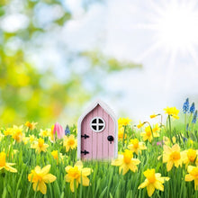 Load image into Gallery viewer, Mllkcao Garden Ornaments Outdoor Door and Window Pendant Crafts Outdoor Elves Dwarf Courtyard Garden Tree Decoration Pink
