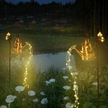 Load image into Gallery viewer, ACUYE Watering Can Solar Lights Outdoor Garden,Solar Elf Butterfly Garden Lights Waterproof with 36 LED String Lights,Solar Outdoor Decorations Ornaments for Garden Patio Porch Yard
