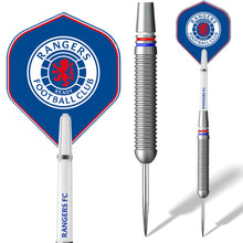 Load image into Gallery viewer, FOCO Officially Licensed Glasgow Rangers Football Club Steel Tip Brass Darts Set, Crest, Blue, 22g.
