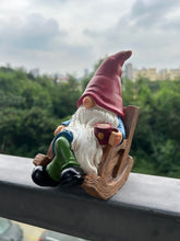 Load image into Gallery viewer, Drinking Coffee Faceless Garden Gnome Statue Decoration 7.3&quot; Figurine Ornament for Indoor Outdoor Home Patio Yard Lawn
