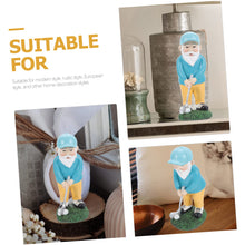 Load image into Gallery viewer, TINEASUR Golf Dwarf Statue Resin Garden Gnome Ornament Funny Decor for Home Outdoor
