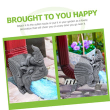 Load image into Gallery viewer, Toyvian Gnome Downspout Extension Tool Adorable Garden Decor Statue for Gutter Drainage Decorative Rain Diverter for Lawn Practical and Charming Outdoor Ornament
