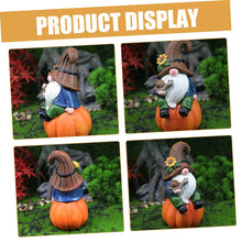 Load image into Gallery viewer, Happyyami Naughty Garden Gnome Statue Adorable Resin Sculpture for Home Patio Decor Unique Festive Ornament for Christmas Holidays Lovely Gnome Garden Decoration
