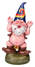 Load image into Gallery viewer, Pacific Giftware Free Spirited Pot Smoking Happiness is Home Grown Garden Gnome Statue 10H
