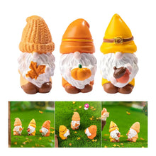 Load image into Gallery viewer, YAOGUI Set Of 3 Resin Leaf Miniatures Gnomes Ideal For Indoor And Outdoor Use Adds Unique Charm To Any Home Or Garden Setting
