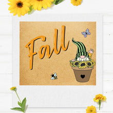 Load image into Gallery viewer, GLOBLELAND Gnome Clear Stamps Spring Flower Silicone Stamp Seal Bee Butterfly Transparent Stamps for Cards Making Photo Journal Decoration DIY Scrapbooking
