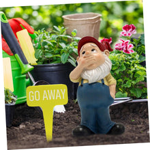 Load image into Gallery viewer, POPETPOP 2sets Outdoor Resin Gnome Decoration Labels Cute Red-hatted Garden Gnome for Lawn Patio and Courtyard and Lightweight Garden Ornament
