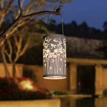 Load image into Gallery viewer, Freekite Solar Lantern for Garden, Metal Outdoor Lantern with a Shepherd&#39;s Hook, IP65 Waterproof Garden Decoration Path Lights, Solar Lights for Garden Outside Table Patio Balcony Courtyard
