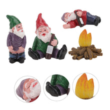 Load image into Gallery viewer, Parliky 4pcs Miniature Resin Dwarfs for Garden Decor Landscape Ornaments for and Decoration
