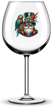 Load image into Gallery viewer, x12 Steampunk Gonk Gnome Parrot Glass Vinyl Decal Stickers Colour kl305
