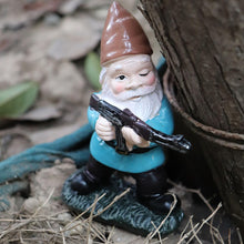 Load image into Gallery viewer, Garden Gnome with Gun, Military Gnome Soldiers Garden Gnome, Tactical Statue for Indoor Outdoor, Patio, Yard, Lawn Ornaments, Home Décor
