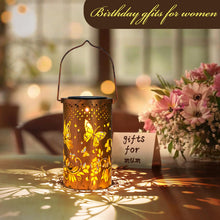 Load image into Gallery viewer, Birthday Gifts for Women, Solar Garden Ornaments Outdoot Butterfly Solar Lanterns Garden Decorations Lights, Perfect Butterfly Gifts for Women Mum Grandma, Birthday Presents Unique
