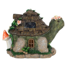 Load image into Gallery viewer, Azuma Solar Power House Garden Decoration Resin Ornament LED Light - Turtle Cottage
