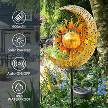 Load image into Gallery viewer, Kizozo Moon Solar Lights for Outdoor Garden, Solar Lights IP65 Waterproof, Ornaments Garden Decoration for Outdoors, Decoration for Patio Pathway Lawn
