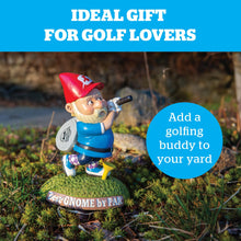 Load image into Gallery viewer, BigMouth Inc Golfing Garden Gnome Statue - Funny Lawn Decoration, Outdoor Golf Decor, Quirky Yard Ornament, Unique Golf Gift, Lawn and Garden Figurine
