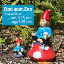 Load image into Gallery viewer, Gnometastic Mini Gnomes - Lady Zen Gnome, 3.75in Meditating Yoga Female Mini Gnome Statue - Mini Gnomes for Fairy Garden, Funny Garden Gnomes Decoration for Yard, Outdoor Lawn Ornament and Home Decor
