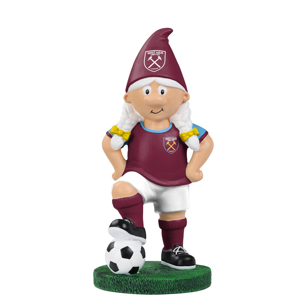 FOCO Official West Ham United FC Female Football Garden Gnome