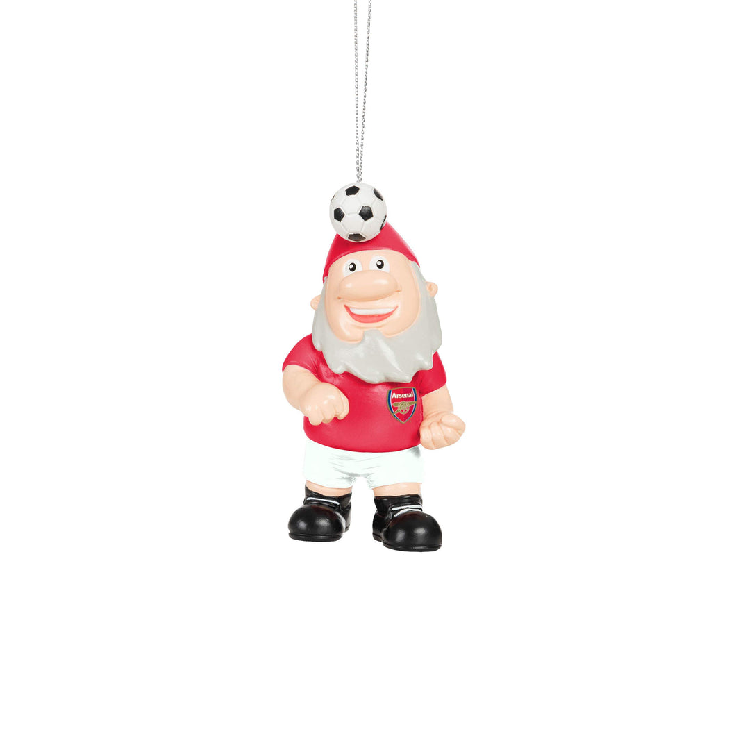 FOCO Premier League Football Arsenal Fan Gnome Hanging Christmas Ornament Decoration