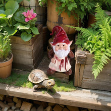 Load image into Gallery viewer, XIYOUQI Horror Gnome with Axe – 5.5&quot; Cute Yet Creepy Halloween Gnome Figurine for Indoor Outdoor Decor, Funny Scary Gnome Statue for Garden, Table or Desk, Horror Gifts &amp; Halloween Decorations
