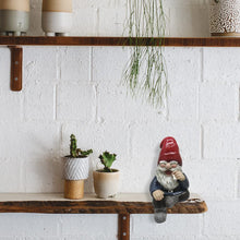 Load image into Gallery viewer, World of Wonders Smoke Break Gnome Shelf Sitter | Collectible Stoner Novelty Gnome Figurine | 420 Home Decor Gifts - 6&quot;
