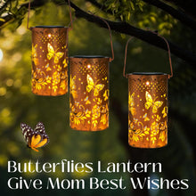 Load image into Gallery viewer, Birthday Gifts for Women, Solar Garden Ornaments Outdoot Butterfly Solar Lanterns Garden Decorations Lights, Perfect Butterfly Gifts for Women Mum Grandma, Birthday Presents Unique
