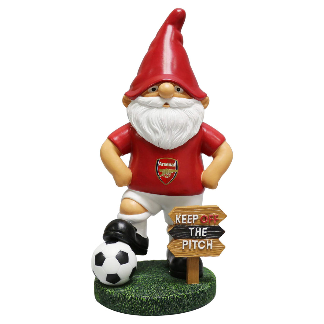 FOCO EPL Arsenal Football Premier League Championship Keep Off The Pitch Garden Gnome Ornament Indoor/Outdoor…
