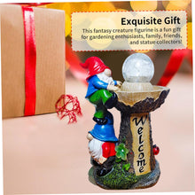 Load image into Gallery viewer, Gnome Solar Lights Outdoor Garden,Garden Gnomes Solar Light Garden Gnome Statue for Home Yard Porch Decor
