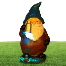 Load image into Gallery viewer, Solar Garden Gnome | Gnomes Decorations for Yard - Ornaments Statues Figurines Sculptures with Light Waterproof for Porch Patio Halloween Fall Front Backyard
