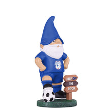 Load image into Gallery viewer, FOCO Officially Licensed Cardiff City FC Keep Off The Pitch Football Garden Gnome
