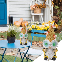 Load image into Gallery viewer, Solar Garden Ornaments, Gnome Figurine, Resin Gnome Statue, Bee Design Solar Lights, Gnomes Yard Decorations, Resin Gnome Sculpture, Outdoor Decorations, 8.86x4.13x3.94 Inches for Patio, Garden, Lawn
