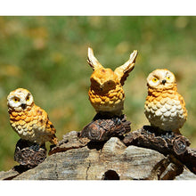 Load image into Gallery viewer, 5 Pieces Owls Fairy Garden Miniature Ornaments Mini Animals Resin Figurines for Moss Landscape Bonsai Crafts Home Decor
