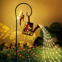Load image into Gallery viewer, ACUYE Watering Can Solar Lights Outdoor Garden,Solar Elf Butterfly Garden Lights Waterproof with 36 LED String Lights,Solar Outdoor Decorations Ornaments for Garden Patio Porch Yard

