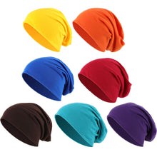 Load image into Gallery viewer, Outus 7 Pieces Thin Knit Slouchy Cap Beanies Dwarf Hats Hip Hop Sleep Cap Dwarf Costume Hat Gnome Hats()
