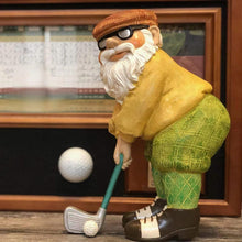 Load image into Gallery viewer, Funny Garden Gnome 4.7x2.4 Inch Playing Golf Funny Gnome Resin Golf Statue Novelty Ornaments for Pation Yard Lawn Indoor Tabletop Home Decor, Garden Gift
