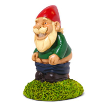 Load image into Gallery viewer, Kwirkworks 9” Pooping Garden Gnome Statue – Hilarious Lawn Decoration for Outdoor Spaces – Durable All-Weather Resin Yard Ornament – Unique Gag Gift &amp; Funny Garden Decor
