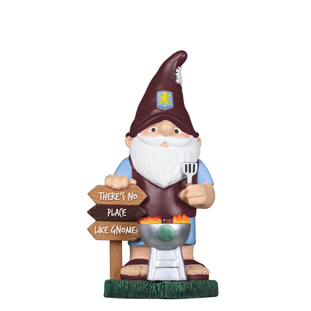 FOCO Officially Licensed Aston Villa FC BBQ Football Garden Gnome