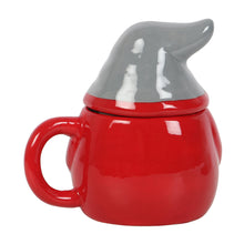Load image into Gallery viewer, Something Different Wholesale Festive Gonk Lidded Mug - Christmas Gnome Design - Quirky Drinkware - 300ml Capacity
