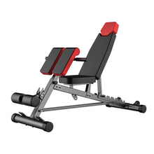 Load image into Gallery viewer, Finer Form Multi-Functional FID Weight Bench for Full All-in-One Body Workout – Hyper Back Extension, Roman Chair, Adjustable Ab Sit up Bench, Incline Decline Bench, Flat Bench

