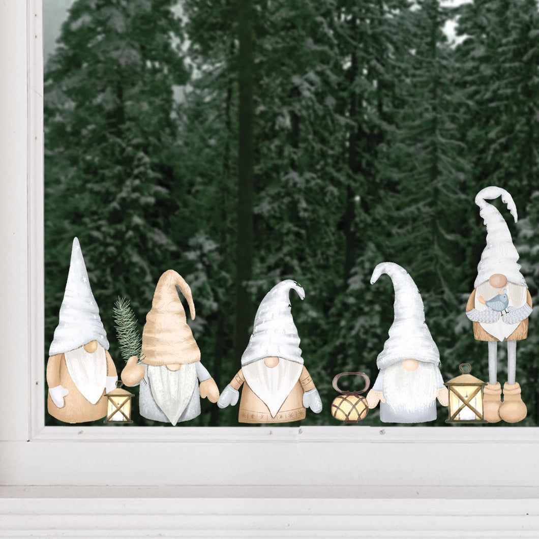 Dizzy Duck 5 Christmas Gonk Window Stickers Decal Cling Xmas Gnome Decoration - Large