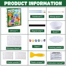 Load image into Gallery viewer, RNHDLY Dinosaur Plaster Mould &amp; Paint Set, Dinosaur Arts and Crafts Painting Kits for Kids, Dinosaurs Crafts, Dino Plaster Craft Set, Plasters of Moulds Kits for Kids
