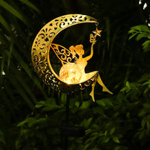 Load image into Gallery viewer, ZKLiLi Solar Lights Garden Decorations,Moon Fairy Light,Solar Crackle Glass Globe,Warm LED Light for Pathway Lawn Patio Courtyard Gifts for Mom Grandma Women
