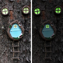 Load image into Gallery viewer, Meyas Outdoor Statues Garden Sculptures Decoration,Miniature Fairy Garden Ornament,Garden Gnomes Fairy Garden Accessories Kit,Art Yard Tree Face Tree Hugger,Garden Figurines Statues Glow in The Dark
