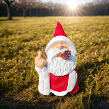 Load image into Gallery viewer, GJFASGF Middle Finger Gnomes Statues, Funny Smoking Wizard, Naughty Sculpture for Outdoor Indoor Patio Yard Lawn Porch Home Ornaments Garden Decoration
