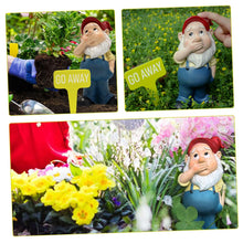 Load image into Gallery viewer, Yardwe 1set Small Gnome Figurine Garden Decor Resin Dwarf Statue for Lawn and Patio Cheerful Holiday Ornament for Home and Garden Decoration

