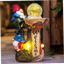 Load image into Gallery viewer, Gnome Solar Lights Outdoor Garden,Garden Gnomes Solar Light Garden Gnome Statue for Home Yard Porch Decor
