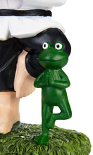 Load image into Gallery viewer, BRUBAKER Garden Yoga Gnome Tree - Gnome with Frog - Garden Sport Figure Vrksasana - Weatherproof Zen Decoration for Garden and Camping - Funny White Outdoor Decoration - 9.5 inches
