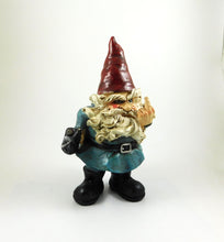 Load image into Gallery viewer, Seven Secrets Rude Gnome giving the finger Patio Ornament Garden Funny Statue Figurine Go Away Gesture | 39188
